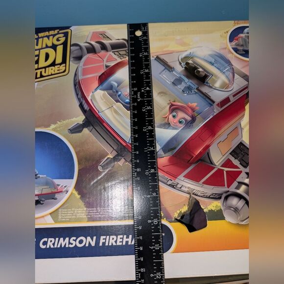 NWOT Hasbro Disney Star Wars Young Jedi Adventures The Crimson Firehawk - Picture 3 of 11